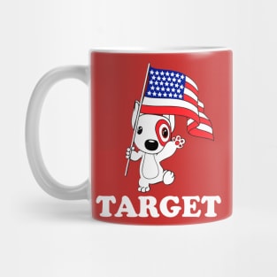 American Flag Bullseye Team Member Mug